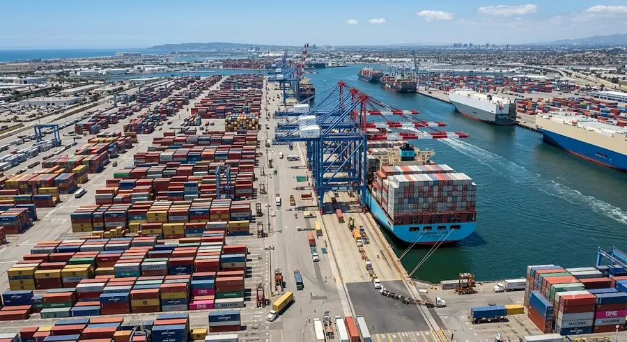 Container port aerial